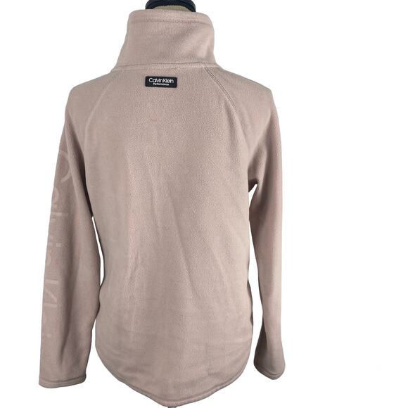Calvin Klein Asymmetrical Sweatshirt Performance 1/4 Zip Pullover Womens Small - Picture 3 of 14